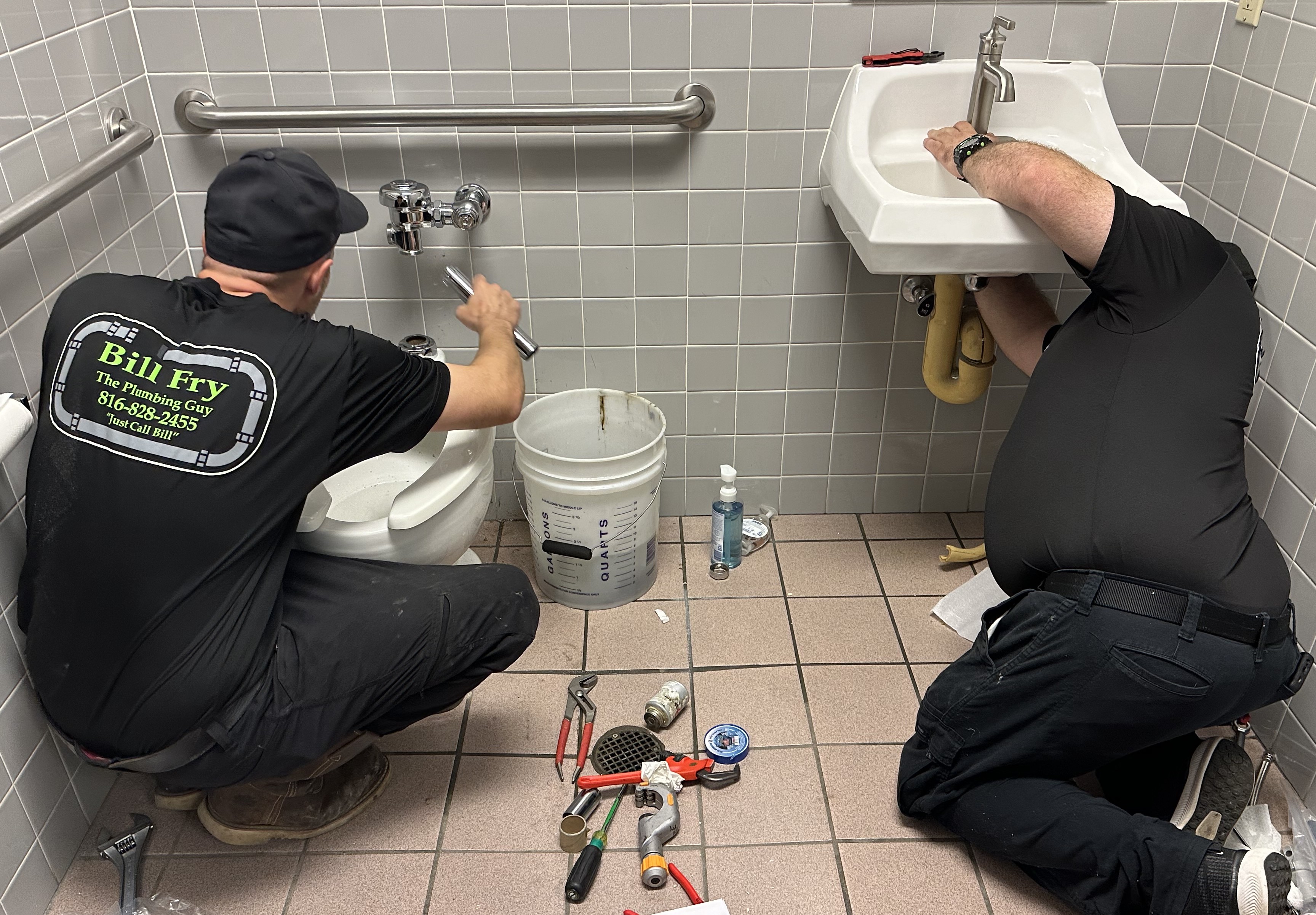 Bill Fry plumbing job in Lee's Summit