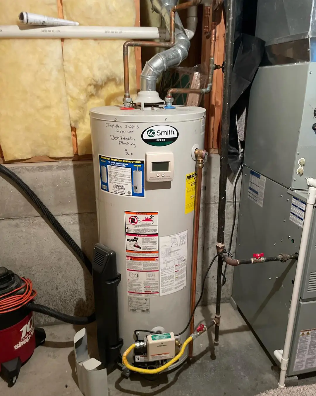 Plumbing installation work